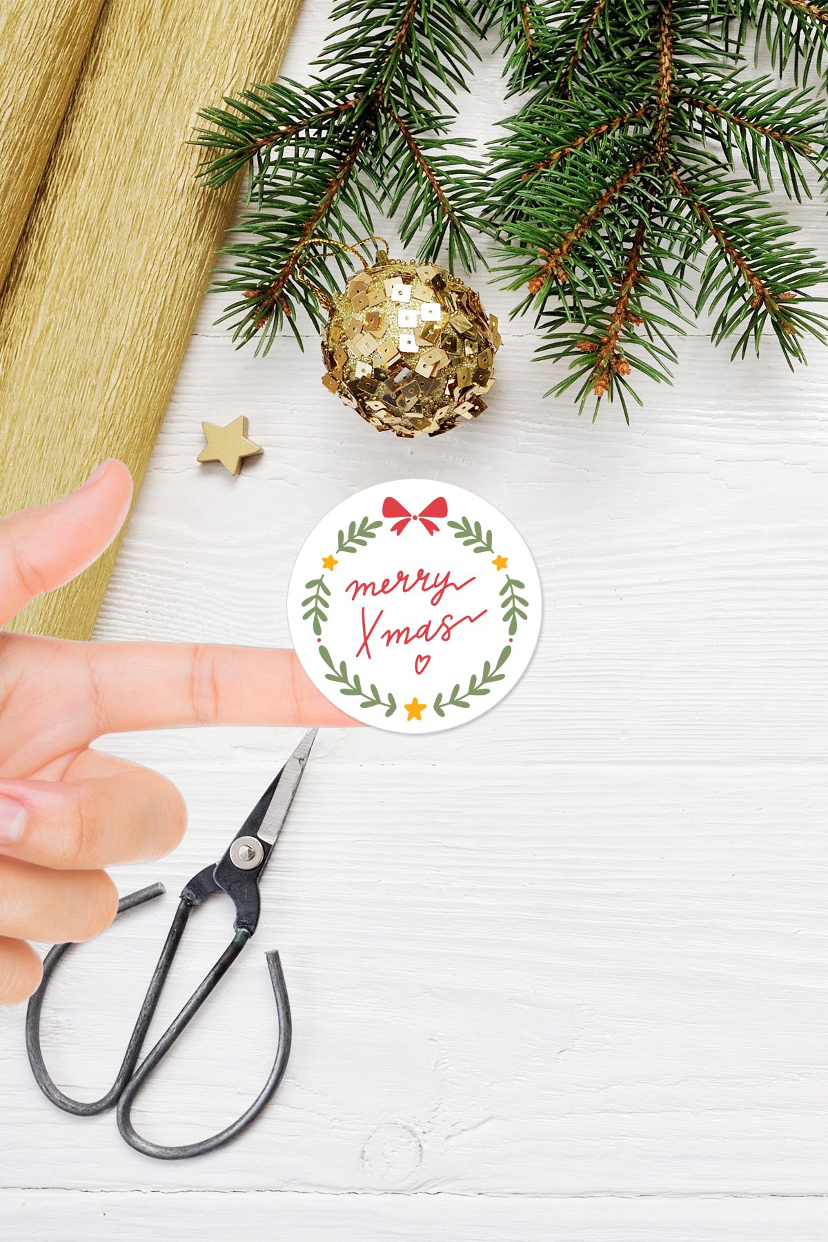 Kraffi ST-045 Yapışkanlı Etiket Sticker